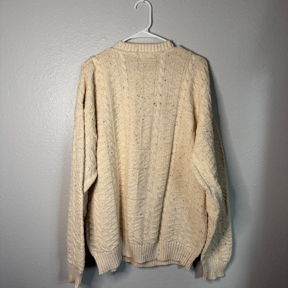 Vintage Gant Cream and Brown Speckle Crewneck Mens Sweater - Picture 4 of 4